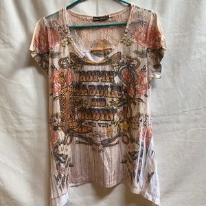 Ropin’ Saddles and Ridin’ embellished top